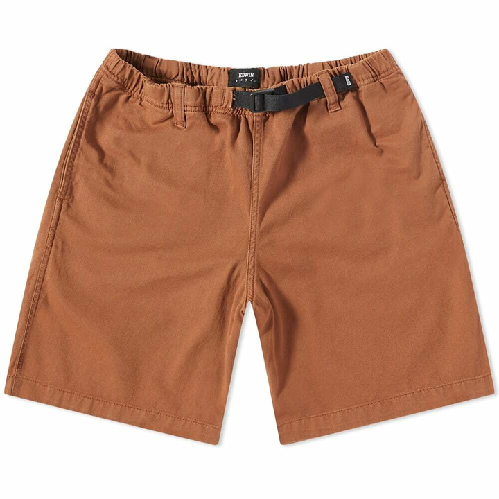 Photo: Edwin Men's Beta Logo Short in Wild Mushrooms