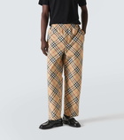 Burberry Checked track pants