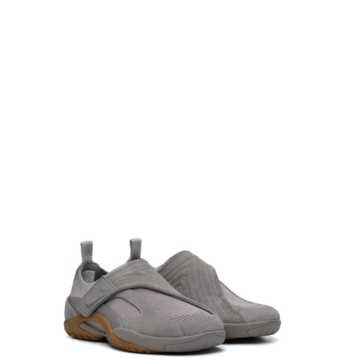 Lanvin Gray LNV1 Knit & Suede Sneakers