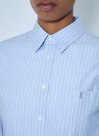 Saint Laurent Striped Cotton Poplin Shirt
