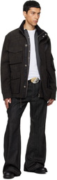 NULLUS Black & Brown Deconstructed Multi-Form M65 Jacket
