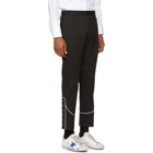 Dsquared2 Black Stretch Wool Cigarette Trousers