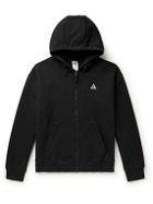 Nike - NRG ACG Logo-Embroidered Cotton-Blend Jersey Zip-Up Hoodie - Black