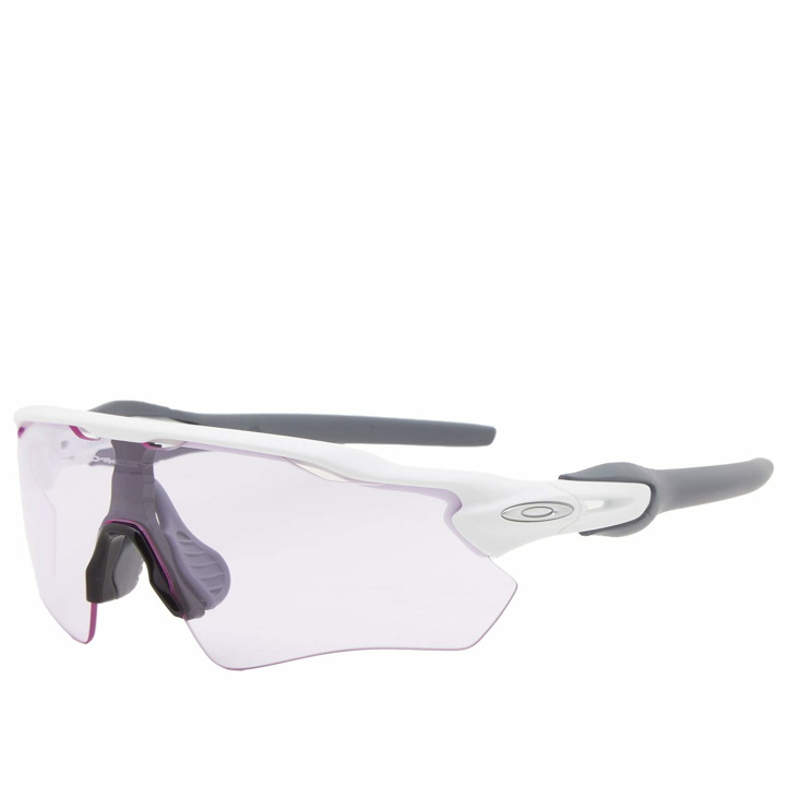 Photo: Oakley Women's Radar EV Path Sunglasses in Matte White/Prizm Low Light