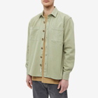 Foret Men's Mellow Overshirt in Sage