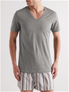 Hanro - Superior Mercerised Stretch-Cotton T-Shirt - Gray