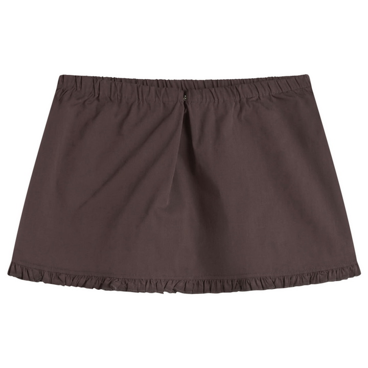 Photo: Deiji Studios Women's Flounce Mini Skirt in Umber