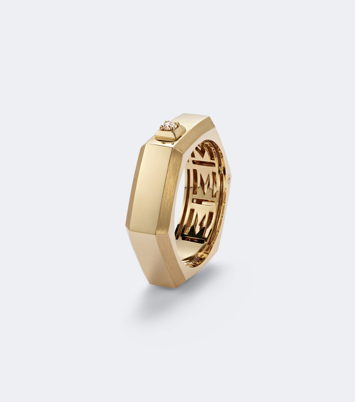 Messika Moderniste Medium 18kt gold ring with diamond