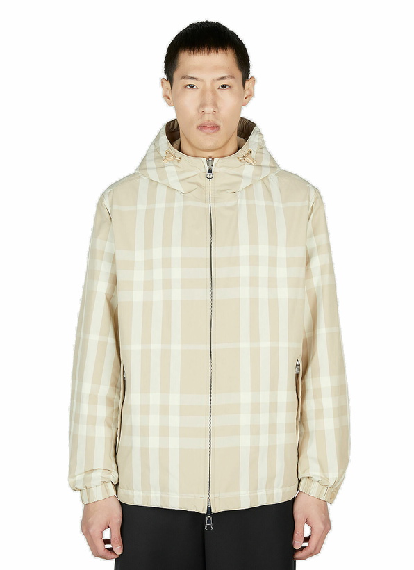 Photo: Burberry - Reversible Stanford Check Padded Jacket in Beige