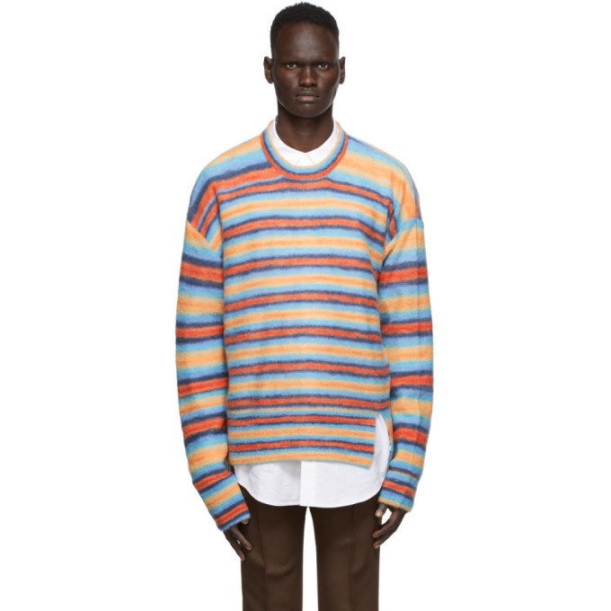 Photo: Wooyoungmi Multicolor Alpaca and Mohair Stripe Sweater