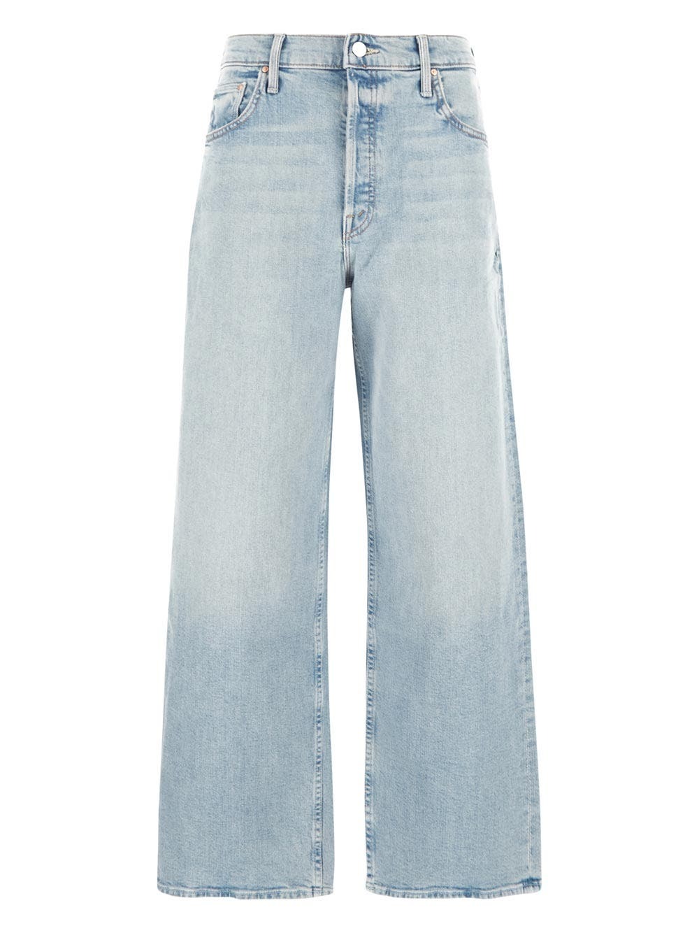 Mother Denim White Cotton Bootcut Jeans