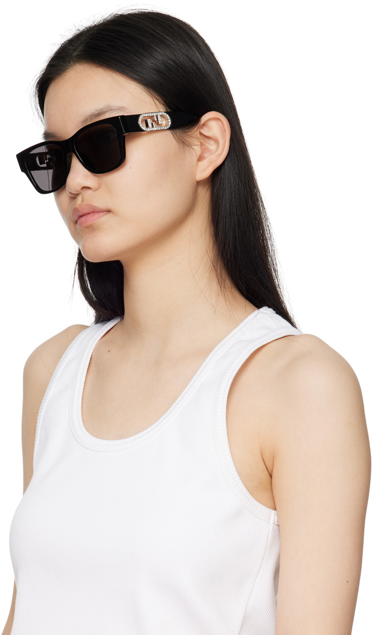 Fendi authentic Black Acetate FS315R
Crystal Embellished Rectangle
Sunglasses Fendi Black Acetate FS315R Crystal Embellished Rectangle  main image 4