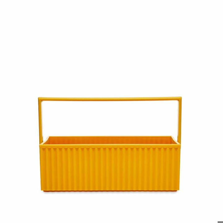 Photo: Hachiman Omnioffre Stacking Storage Box - Small in Mustard