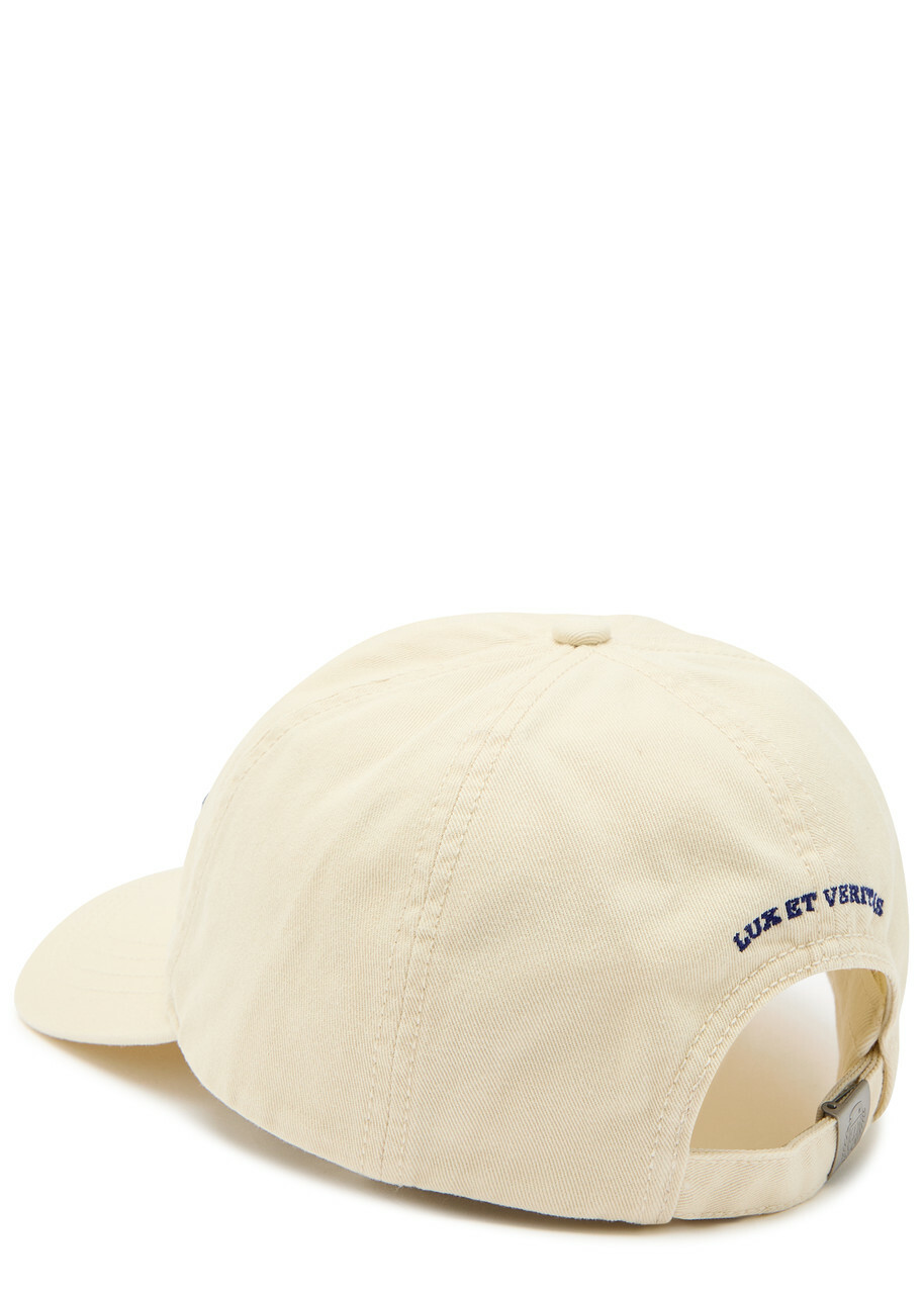 Gant Yale Embroidered Cotton-twill cap - Cream - One Size
