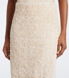 Vince Sequined velvet midi skirt