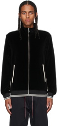 Moncler Black Velvet Maglia Cardigan