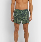 Desmond & Dempsey - Printed Cotton Boxer Shorts - Blue