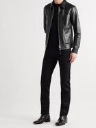 TOM FORD - Leather Blouson Jacket - Black