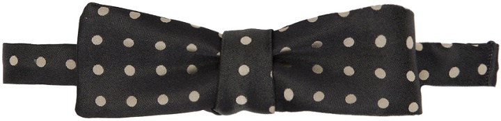 Photo: Dries Van Noten Black Polka Dot Bow Tie