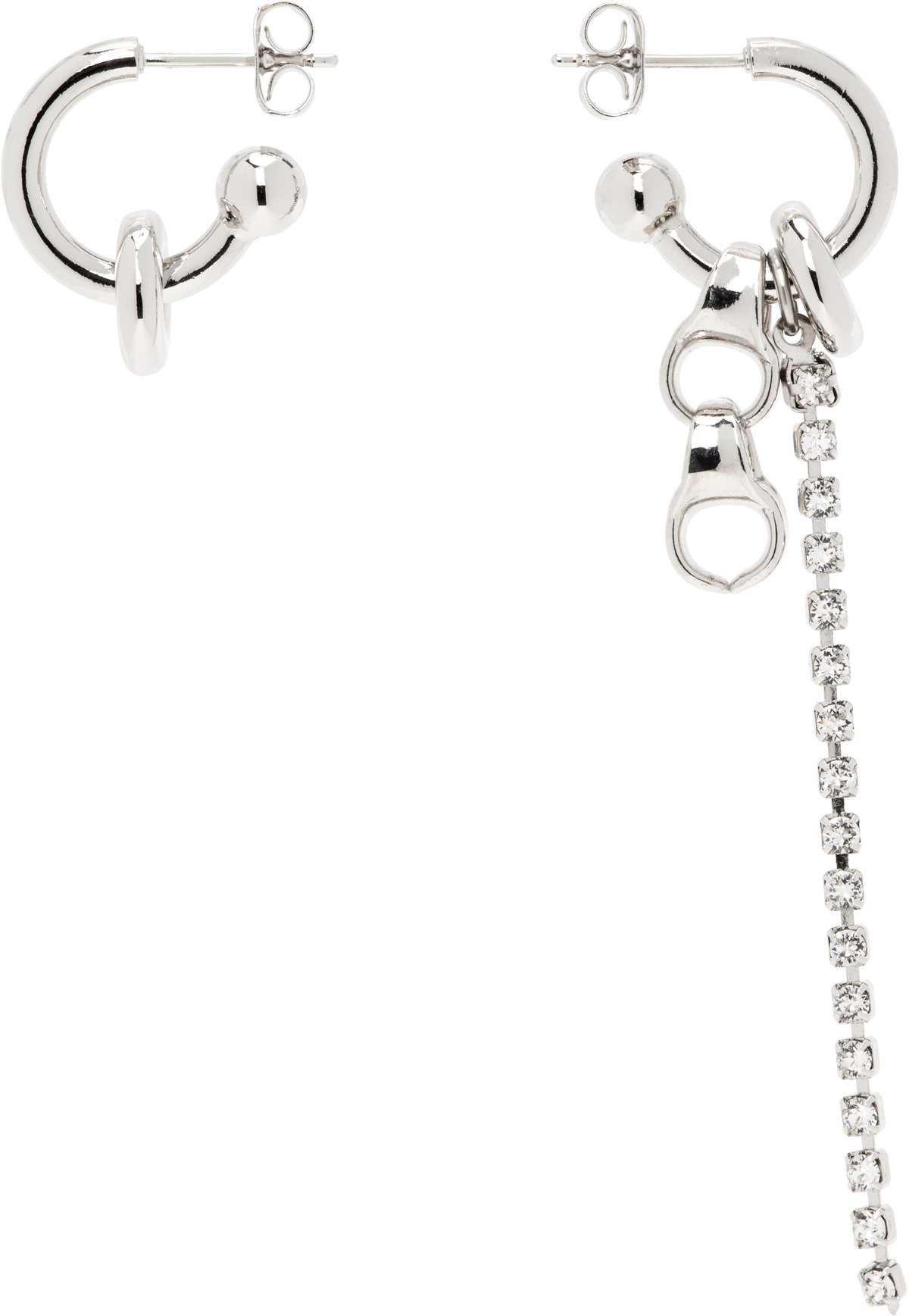 Justine Clenquet Silver Ashley Earrings Justine Clenquet
