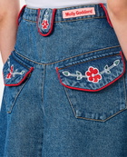Molly Goddard Abi Denim Miid Skirt