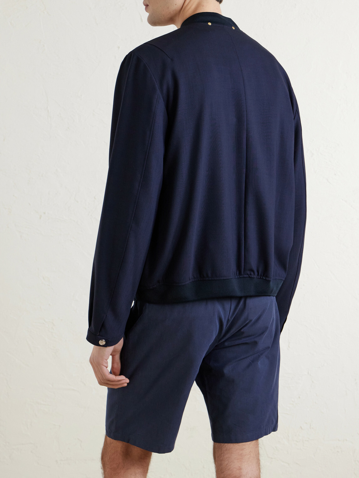Paul Smith - Wool-Twill Bomber Jacket - Blue