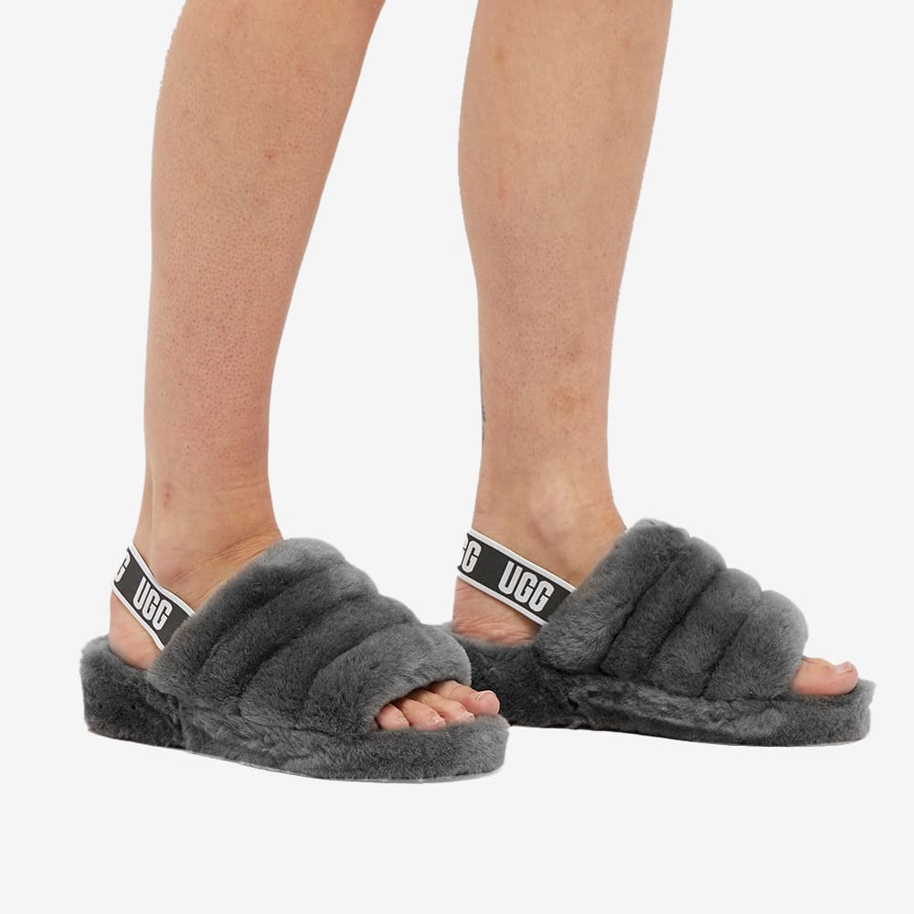 Slide Slippers Charcoal Fluff Yeah Slide UGG FLUFF YEAH SLIDE