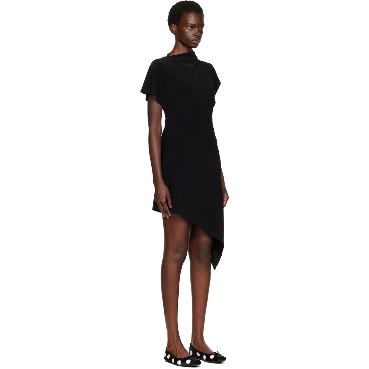 Sandy Liang Black Sonar Minidress
