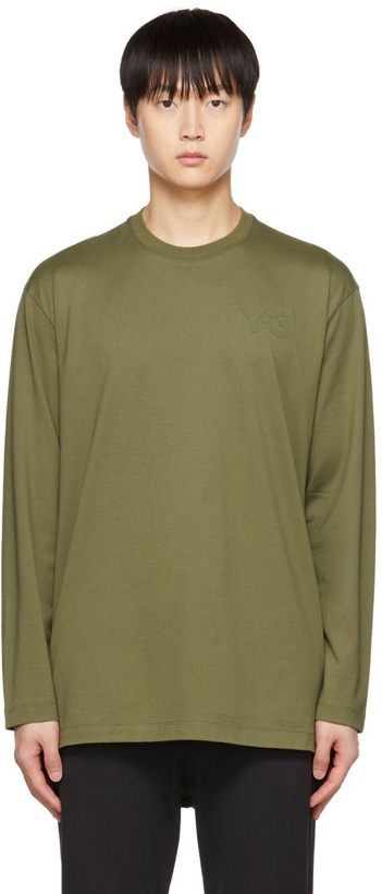 Photo: Y-3 Green Classic Long Sleeve T-Shirt