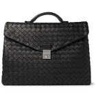 Bottega Veneta - Intrecciato Leather Briefcase - Black