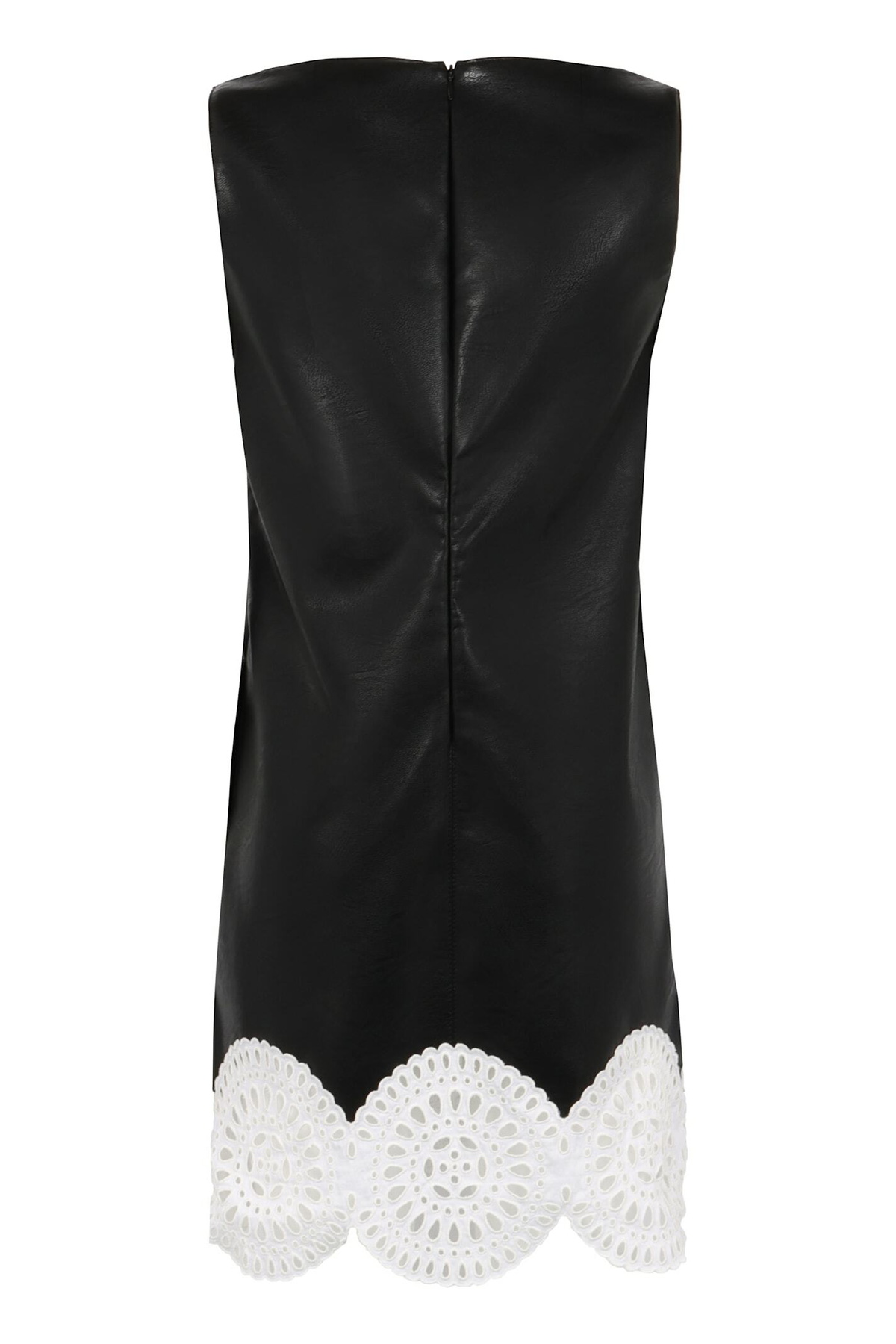 leather dress tan VEGAN LEATHER DRESS BROWN / XS