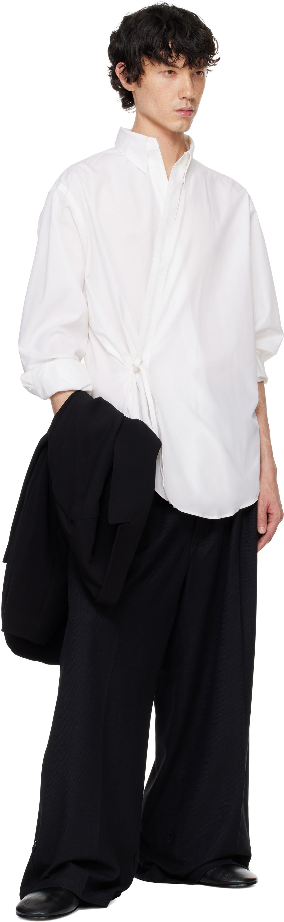 RAINMAKER KYOTO White Long Point Collar Dougi Shirt RAINMAKER KYOTO