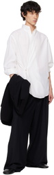 RAINMAKER KYOTO White Long Point Collar Dougi Shirt