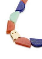 Aliita Fantasma Empanada Gemstone and 9kt Gold Bracelet - Multicoloured 1 - One Size