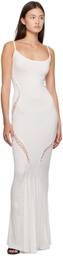 Rick Owens Lilies Off-White Braided Maxi Dress