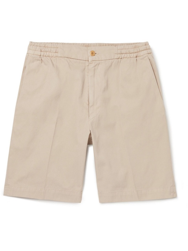 Photo: RUBINACCI - Cotton-Twill Bermuda Shorts - Neutrals