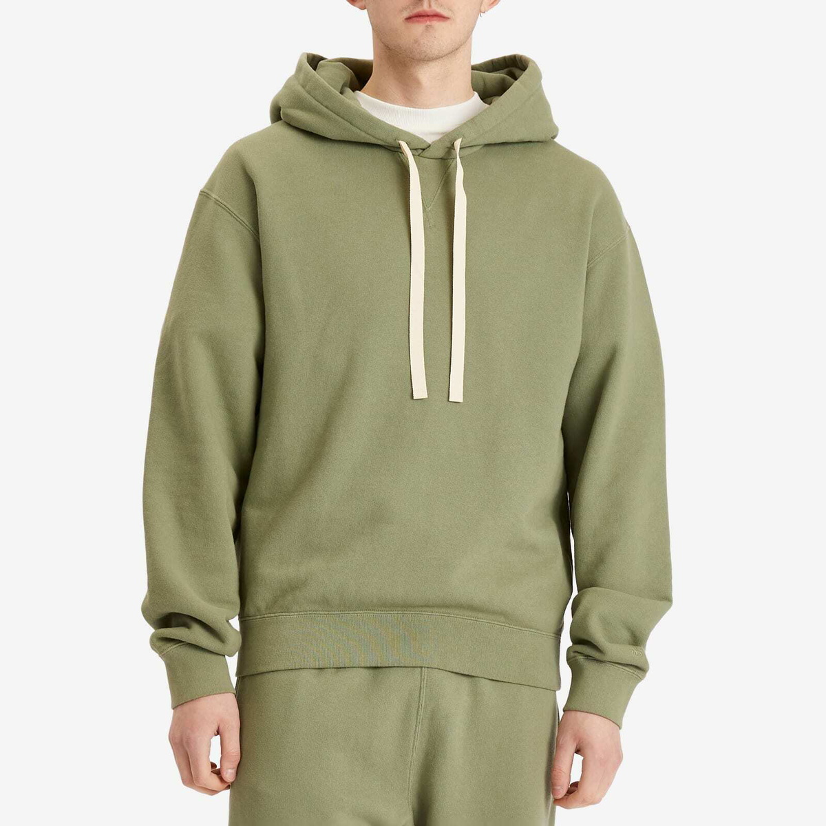 Jil Sander+ Men's Logo Hoodie in Slate Green