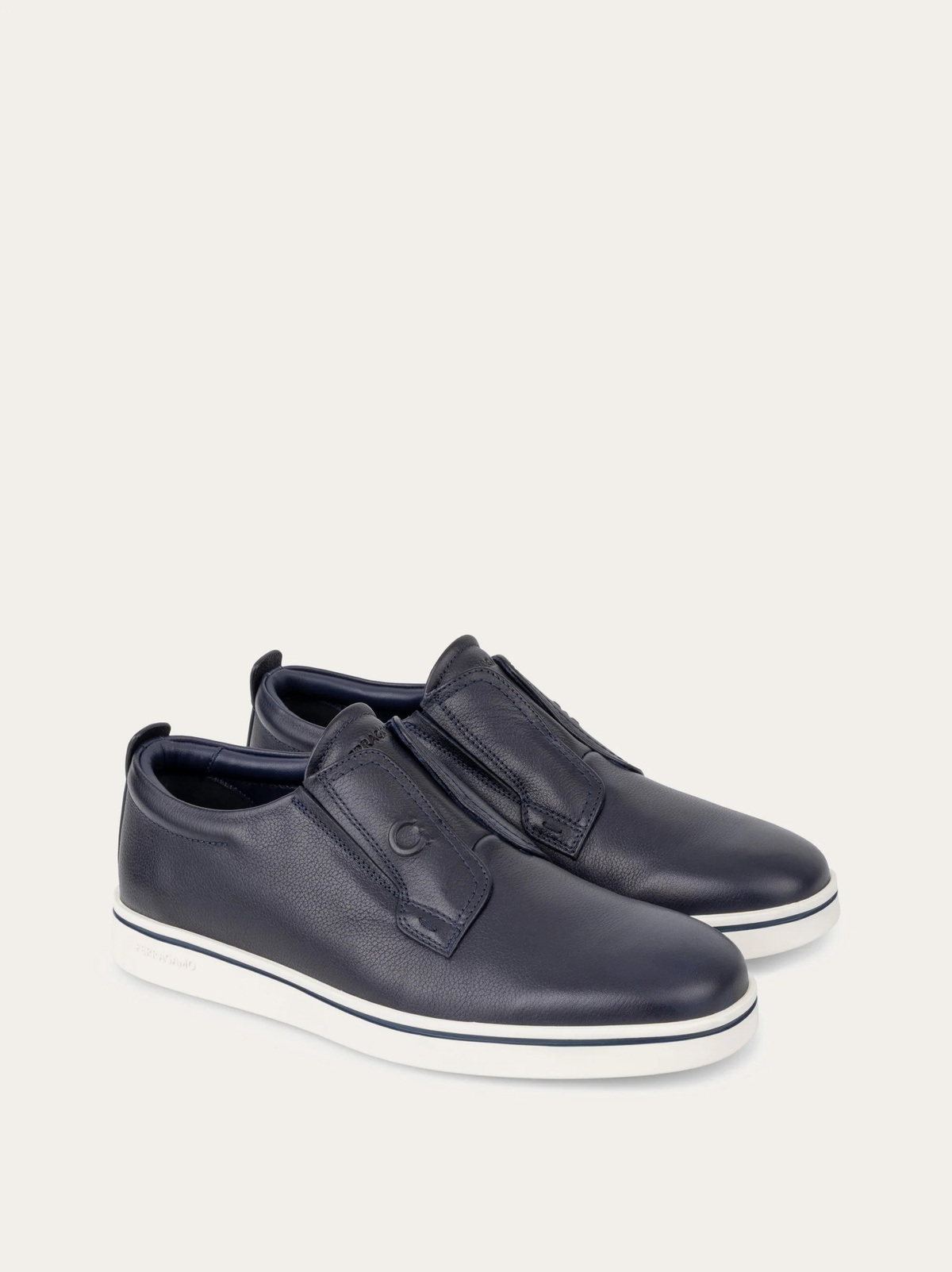 Ferragamo Mens Derby slip-on in Blue