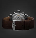 Bremont - ALT1-C Griffon Automatic Chronograph 43mm Stainless Steel and Leather Watch - Black