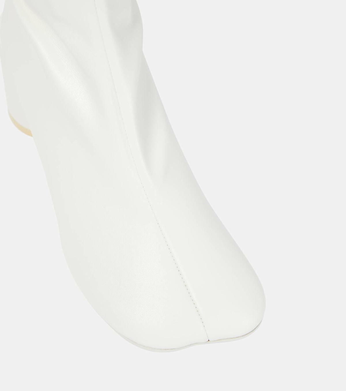 【MM6 Maison Margiela】 Anatomic 70レザー over-the-kneeブー Anatomic 70 leather over-the-knee boots in white - MM 6
