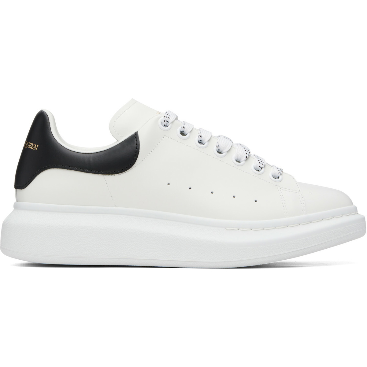 McQueen White & Black Oversized Sneakers