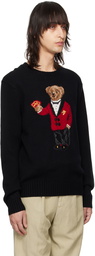 Polo Ralph Lauren Black Lunar New Year Polo Bear Sweater