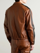 Marni - Striped Nappa Leather Track Jacket - Brown