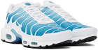 Nike White & Blue Air Max Plus Sneakers