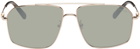 Moncler Gold Aviator Sunglasses