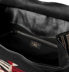 RRL - Leather and Jacquard Holdall - Black