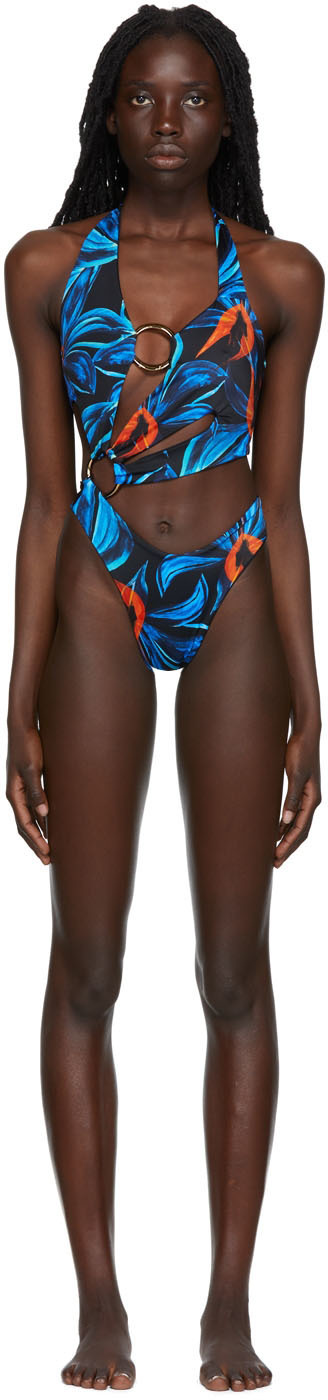 Louisa Ballou Blue Sex Wax One-Piece Swimsuit
