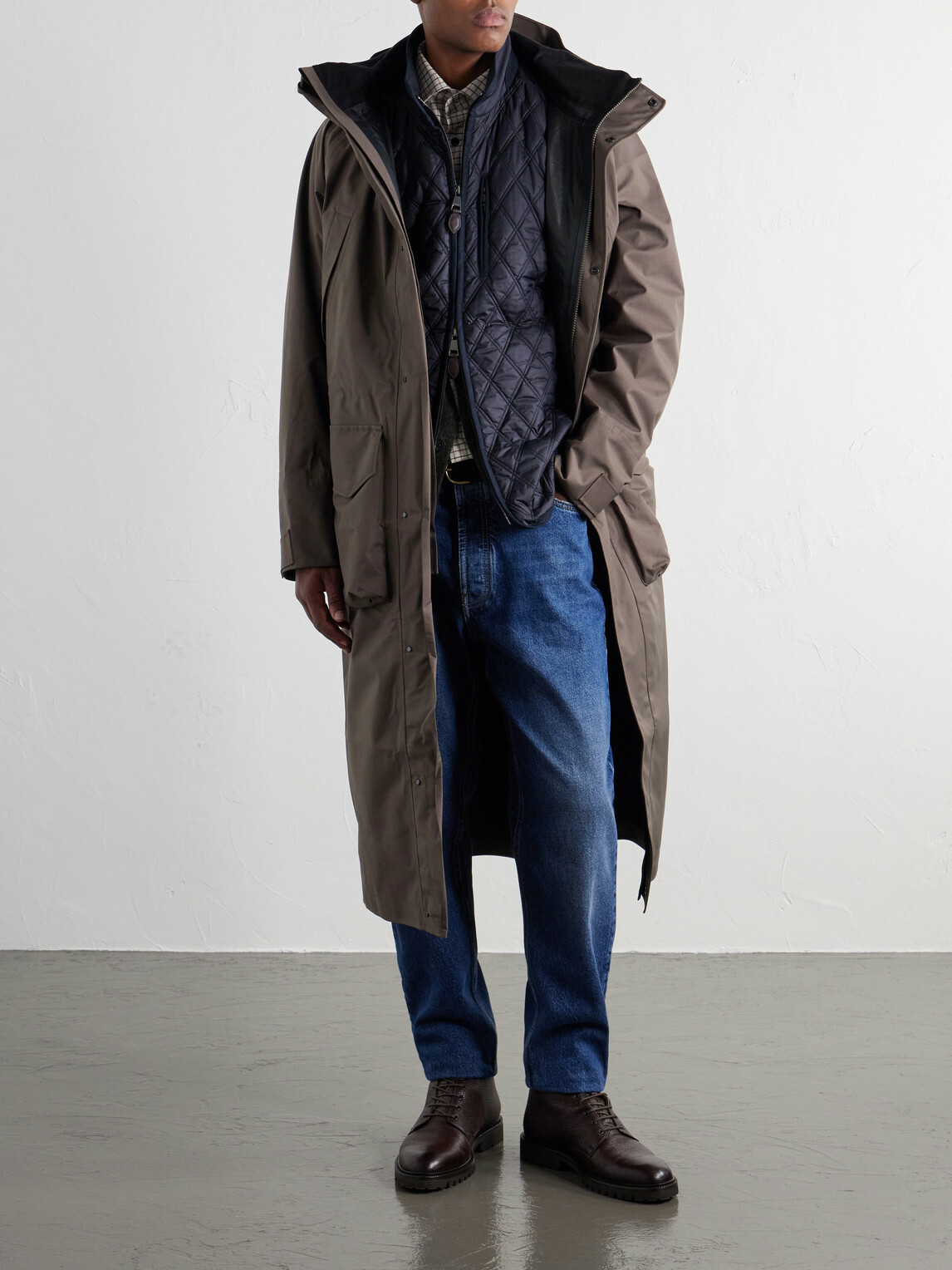 Purdey - Vatersay Hooded Shell Jacket - Brown
