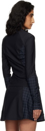 AMIRI Black & Navy MA Quad Long Sleeve T-shirt