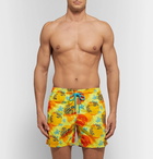 Vilebrequin - Moorea Mid-Length Printed Swim Shorts - Men - Yellow